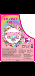 Tomwash Color prací gel 5L